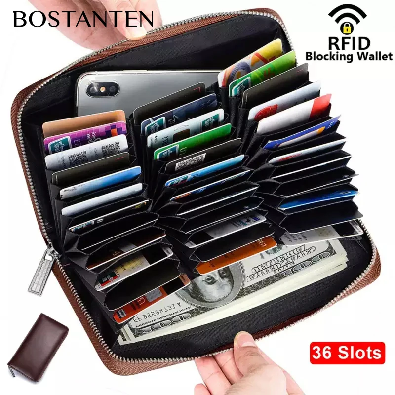 Credit Card Wallet Genuine Leather RFID Blocking Wallet Credit Card Case Clutch Holder Security Wallet Front Pocket Wallets Huge
Credit Card Wallet Genuine Leather RFID Blocking Wallet Credit Card Case Clutch Holder Security Wallet Front Pocket Wallets Huge