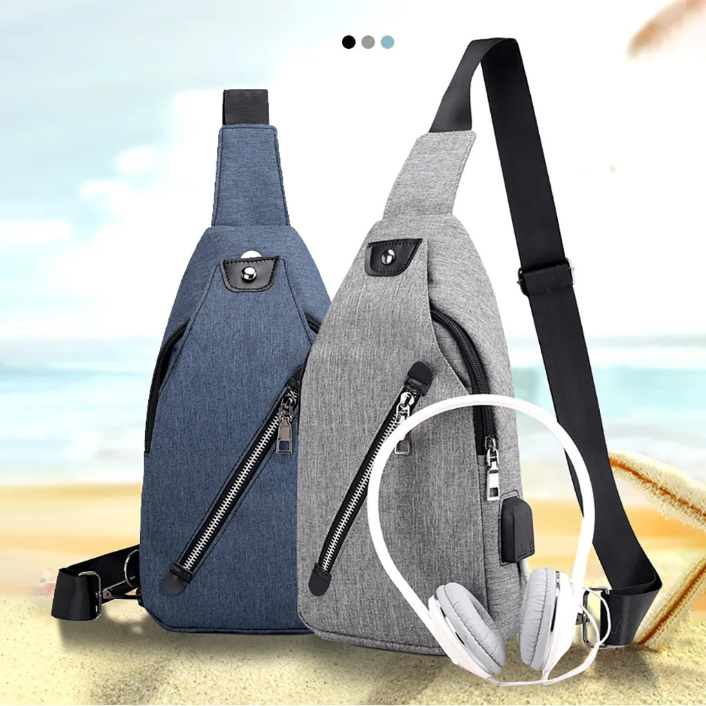 Crossebody Bag 2019 New Fashion Men Oxford Cloth Chest Bag USB Charging Interface Leisure Multi-function Bag
Crossebody Bag 2019 New Fashion Men Oxford Cloth Chest Bag USB Charging Interface Leisure Multi-function Bag