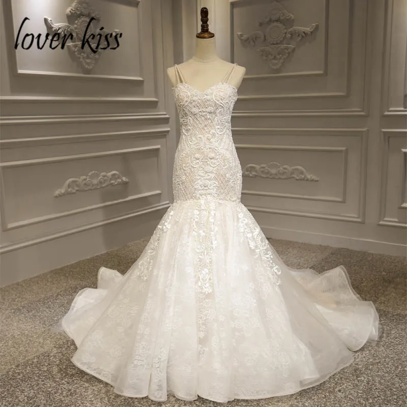 Роскошное кружевное свадебное платье-Русалка Lover Kiss Vestido De Noiva 2022, церемониальный наряд с бусинами и жемчужинами, Африканское свадебное платье, корсет
Роскошное кружевное свадебное платье-Русалка Lover Kiss Vestido De Noiva 2022, церемониальный наряд с бусинами и жемчужинами, Африканское свадебное платье, корсет