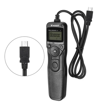 SHOOT RR-90 LCD Timer Remote Shutter Release for Fuji Fujifilm X-E2 Finepix S1 Digital Camera Accessories
SHOOT RR-90 LCD Timer Remote Shutter Release for Fuji Fujifilm X-E2 Finepix S1 Digital Camera Accessories