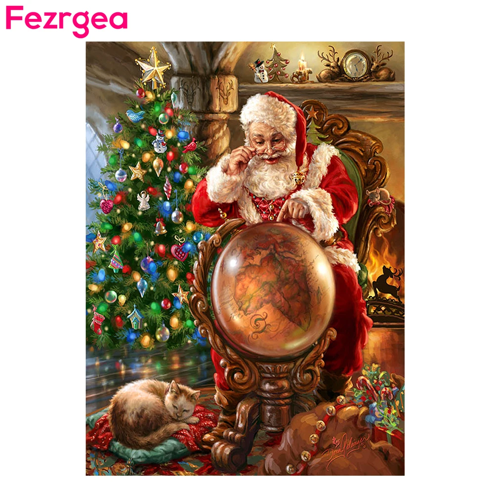 Алмазная живопись Fezrgea, вышивка крестиком, Санта-Клаус, подарок на Рождество, полноразмерная Мозаика из смолы, ручная работа, домашний декор
Алмазная живопись Fezrgea, вышивка крестиком, Санта-Клаус, подарок на Рождество, полноразмерная Мозаика из смолы, ручная работа, домашний декор