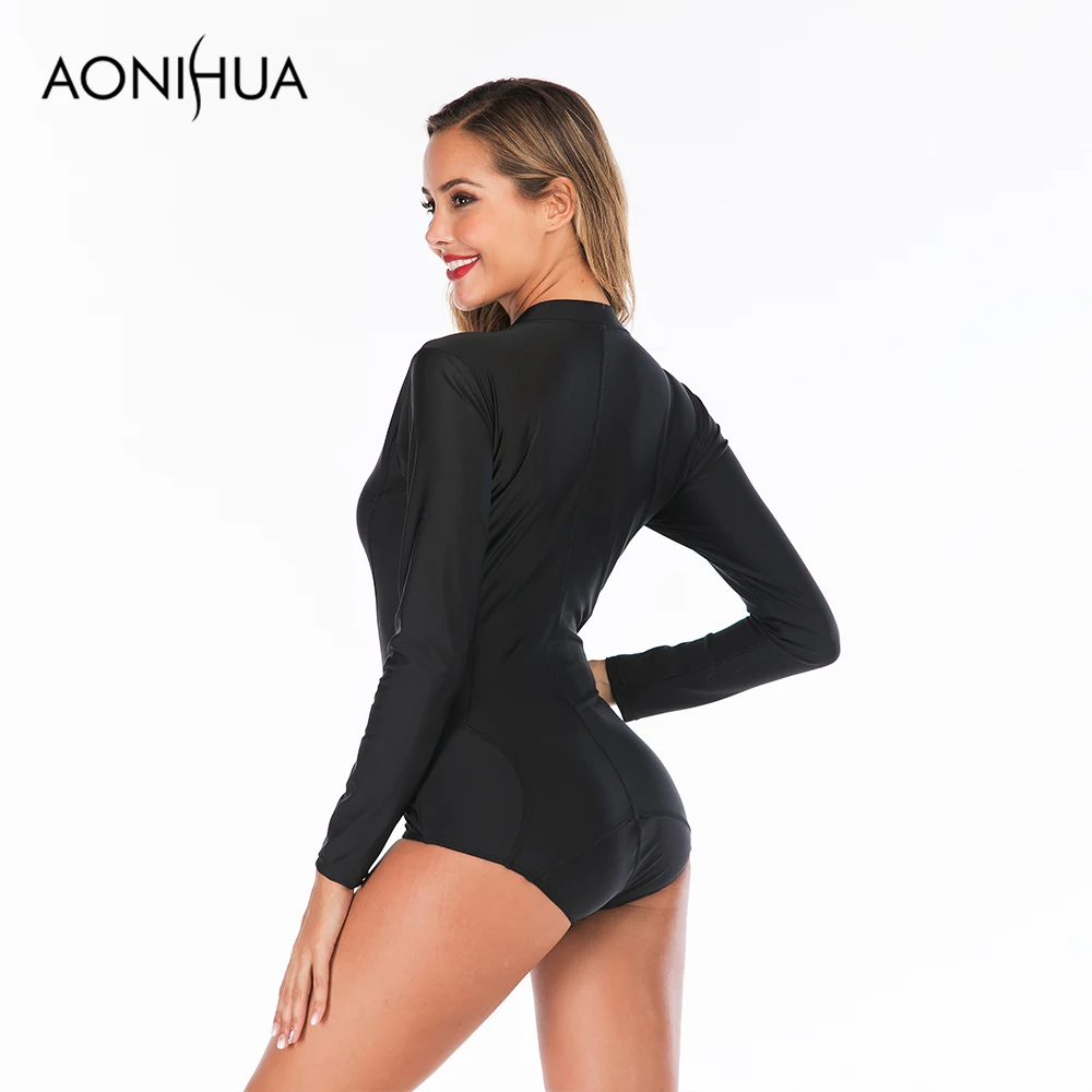 Aonihua 2019 New Arrivals Solid Color One Piece Swimsuit Front Zipper With Pad Bathing Suit Beach Wear S-2XL
Aonihua 2019 New Arrivals Solid Color One Piece Swimsuit Front Zipper With Pad Bathing Suit Beach Wear S-2XL