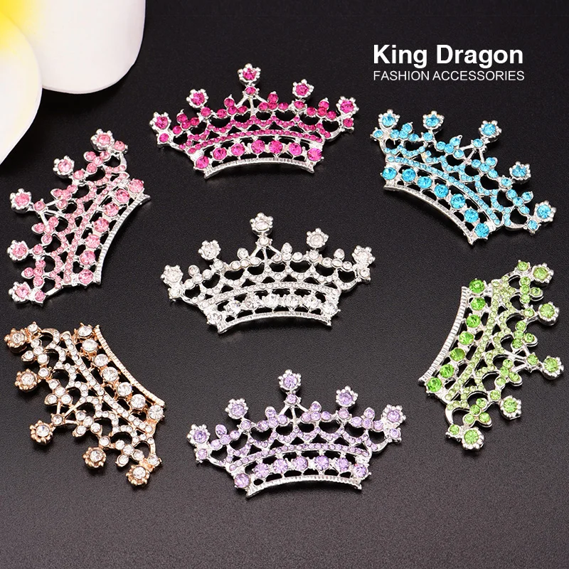 Rhinestone Tiara Crown Embellishment Bridal Wedding Crown Button Flat Back 52MM*28MM 100pcs/lot Silver Color 7 Colors KD193
Rhinestone Tiara Crown Embellishment Bridal Wedding Crown Button Flat Back 52MM*28MM 100pcs/lot Silver Color 7 Colors KD193