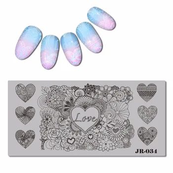 Stainless Steel 6X12 cm Nail Stamping Plate Template FLOWER SWIRL VINE GEAR WHEEL CACTUS SWEET HEART LOVE BUDDA JR031-040
Stainless Steel 6X12 cm Nail Stamping Plate Template FLOWER SWIRL VINE GEAR WHEEL CACTUS SWEET HEART LOVE BUDDA JR031-040