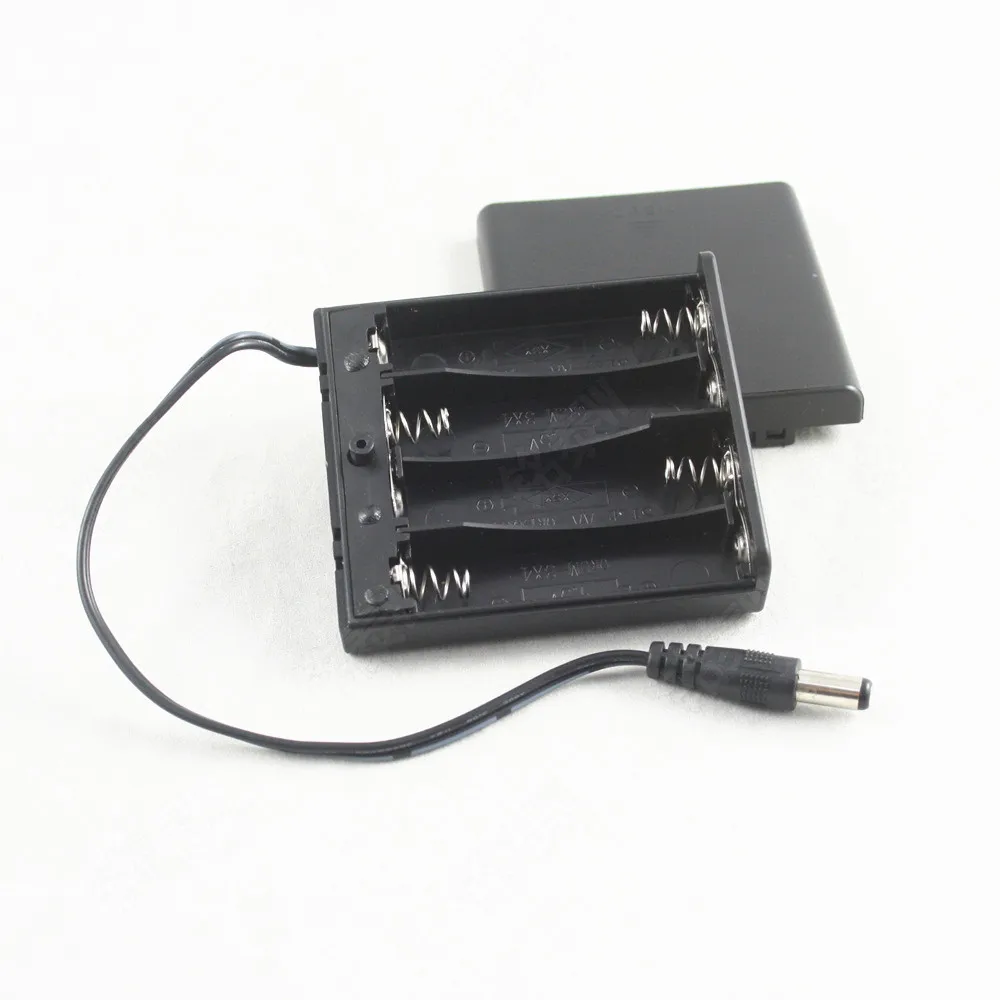 High quality 1piece 4AA Battery Cover Box Plastic Holder with Switch Dia 5.5X2.1mm connector for 4XAA 6V Battery case
High quality 1piece 4AA Battery Cover Box Plastic Holder with Switch Dia 5.5X2.1mm connector for 4XAA 6V Battery case