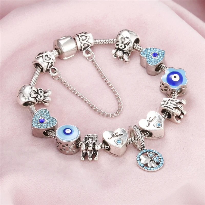 Sliver Charm Flower Bracelets & Bangles Heart Shiny Beads Bracelet For Women Gift Fashion Original Female Jewelry pulseras mujer
Sliver Charm Flower Bracelets & Bangles Heart Shiny Beads Bracelet For Women Gift Fashion Original Female Jewelry pulseras mujer