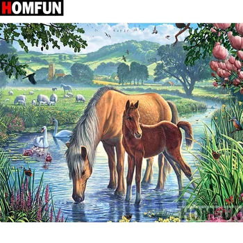 HOMFUN Full Square/Round Drill 5D DIY Diamond Painting "Animal horse" 3D Diamond Embroidery Cross Stitch Home Decor A19746
HOMFUN Full Square/Round Drill 5D DIY Diamond Painting "Animal horse" 3D Diamond Embroidery Cross Stitch Home Decor A19746