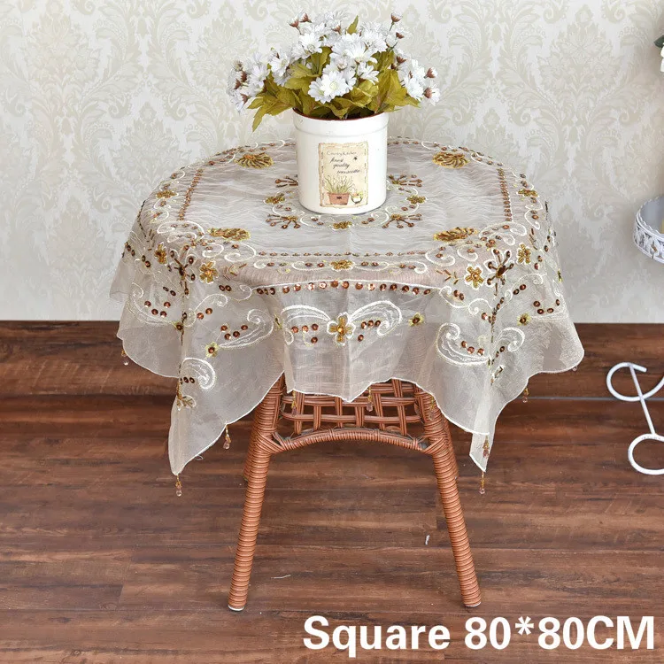 Luxury Gold Handmade Lace Sequins Glitter Oilcloth Tablecloths Fabric Transparent Glass Table Cloth Christmas Wedding Ornaments
Luxury Gold Handmade Lace Sequins Glitter Oilcloth Tablecloths Fabric Transparent Glass Table Cloth Christmas Wedding Ornaments