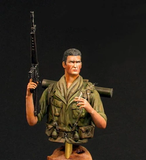 Unpainted Kit 1/10 US Private, Vietnam 1968 bust figure Historical Resin Figure miniature garage kit
Unpainted Kit 1/10 US Private, Vietnam 1968 bust figure Historical Resin Figure miniature garage kit