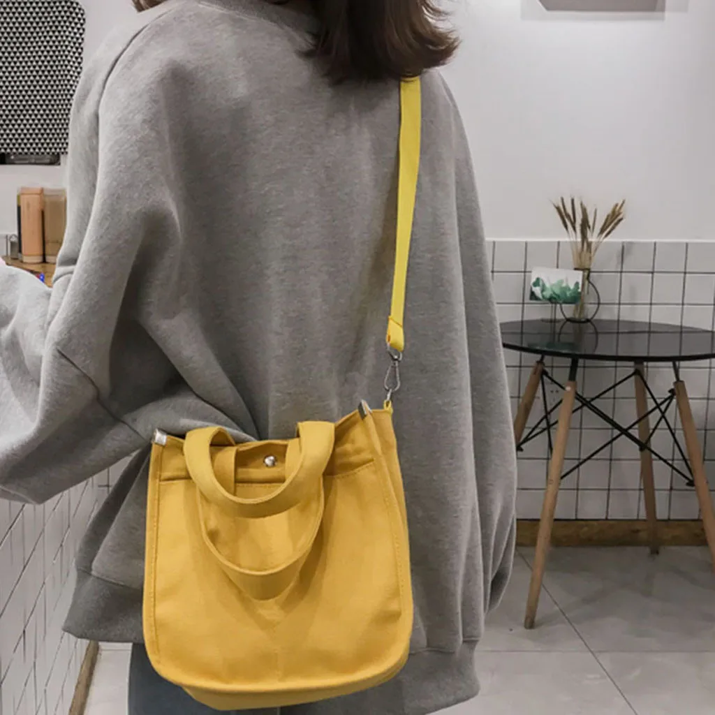 Women Ladies Ladies Portable Shoulder Bag Leisure Canvas Shopping Bag Candy colored Large Capacity Handbag Messenger Bags #T
Women Ladies Ladies Portable Shoulder Bag Leisure Canvas Shopping Bag Candy colored Large Capacity Handbag Messenger Bags #T