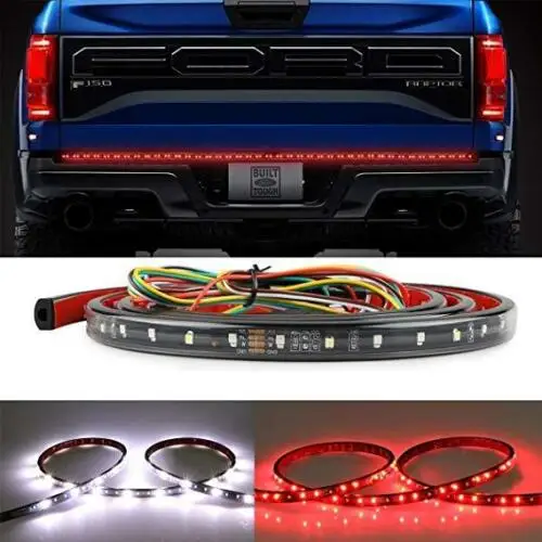 ChuangQian 5-Function 60" 22W 12V LED Tailgate Strip Light Bar For Ford F-150 F-250 Super Duty F-350 F-450 F-550 F-650 F-750 4X4
ChuangQian 5-Function 60" 22W 12V LED Tailgate Strip Light Bar For Ford F-150 F-250 Super Duty F-350 F-450 F-550 F-650 F-750 4X4