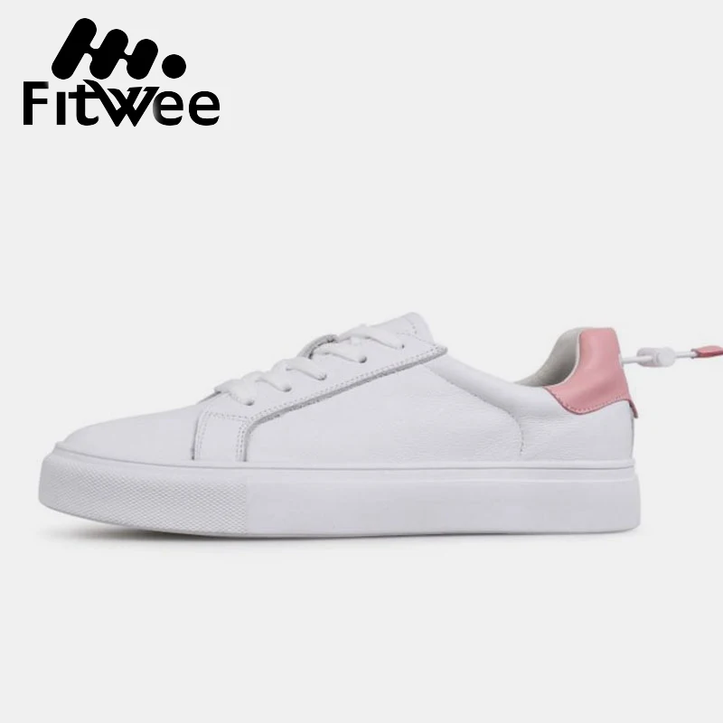 Fitwee Skateboard Shoes Women Genuine Leather Flats White Sneakers Lace Up Fashion Travel Sports Shoes For Women Size 35-40
Fitwee Skateboard Shoes Women Genuine Leather Flats White Sneakers Lace Up Fashion Travel Sports Shoes For Women Size 35-40