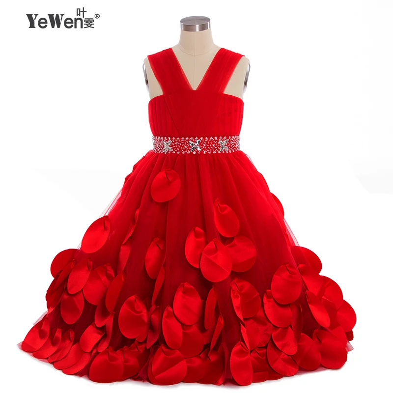 YeWen Princess Ball Gown red Flower Girls Dresses for Weddings and Party 2016 tulle Custom First Communion Dress Gown Children
YeWen Princess Ball Gown red Flower Girls Dresses for Weddings and Party 2016 tulle Custom First Communion Dress Gown Children