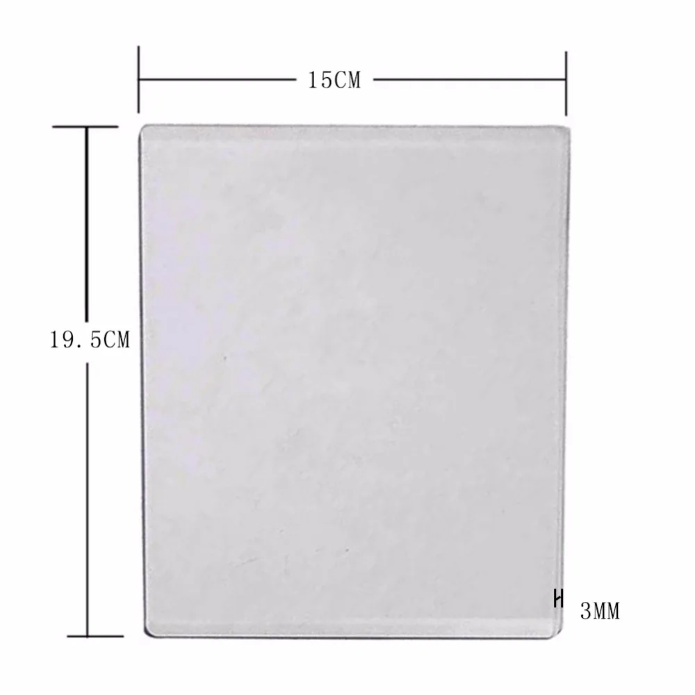 195x150mm Acrylic DIY Scrapbooking Die-Cut Machine Plate 3MM Die Cutting Embossing Machine Plate Replacement Pad
195x150mm Acrylic DIY Scrapbooking Die-Cut Machine Plate 3MM Die Cutting Embossing Machine Plate Replacement Pad