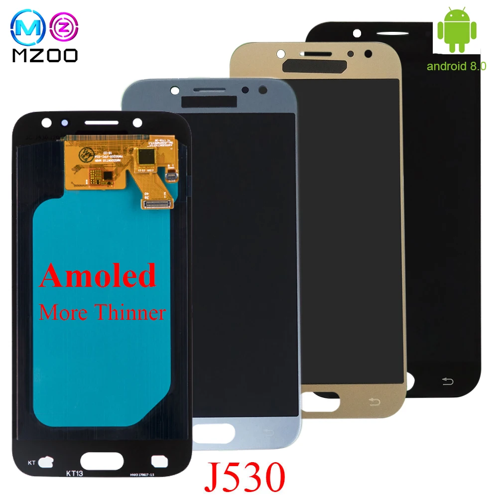 For Samsung Galaxy AMOLED LCD J5 2017 J530 SM-J530F J530M LCD Display Touch Screen Digitizer Assembly With Brightness Adjustment
For Samsung Galaxy AMOLED LCD J5 2017 J530 SM-J530F J530M LCD Display Touch Screen Digitizer Assembly With Brightness Adjustment