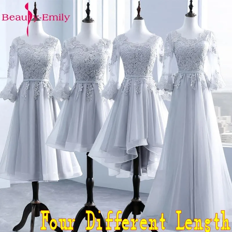 Beauty Emily Long Elegant A-line Grey Lace Evening Dresses 2019 Half Sleeve Appliques Wedding Party Occasion Prom Dresses
Beauty Emily Long Elegant A-line Grey Lace Evening Dresses 2019 Half Sleeve Appliques Wedding Party Occasion Prom Dresses