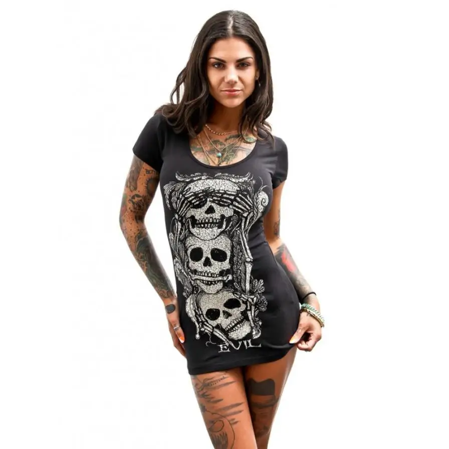 Black Package Hip Dress Women Short Sleeve Shirt Summer Dresses Women's Casual Skull Printed Bodycon Party Dress Vestidos #Zer
Black Package Hip Dress Women Short Sleeve Shirt Summer Dresses Women's Casual Skull Printed Bodycon Party Dress Vestidos #Zer