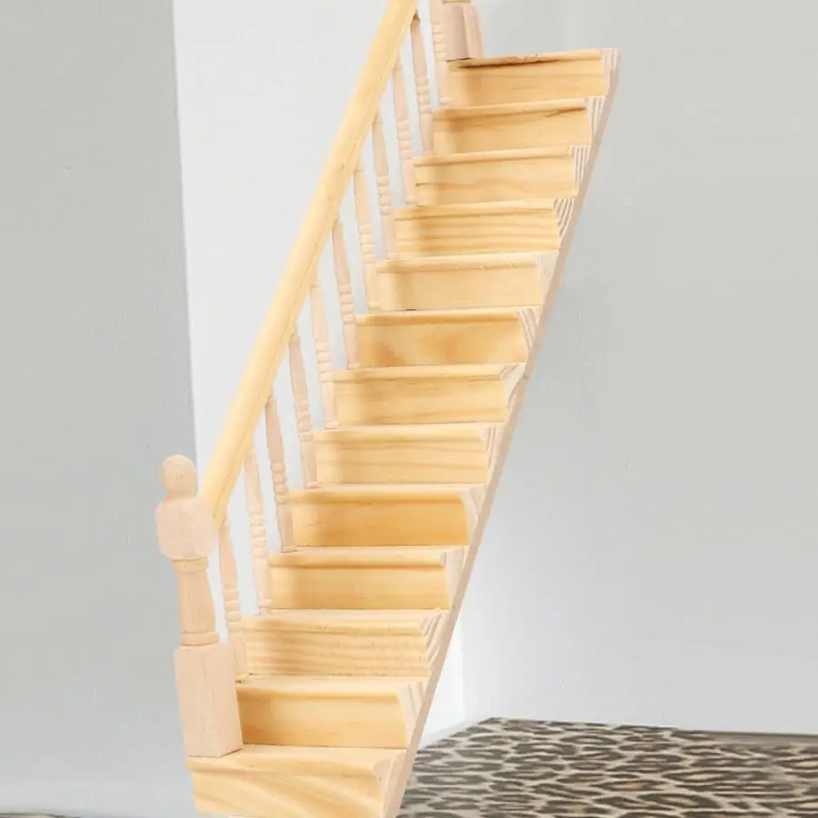 1: 12 Assembled Stairs Doll House Miniatures Furniture Wooden Right Stair Railing For Children Assembled Toy Dollhouse Accessory
1: 12 Assembled Stairs Doll House Miniatures Furniture Wooden Right Stair Railing For Children Assembled Toy Dollhouse Accessory