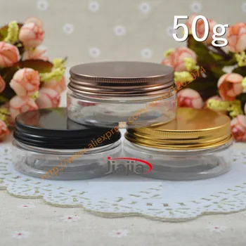 50 grams clear PET Jar,50g clear Cream Cans 50ml PET Jar black/gold/bronze Lid Aluminum Cap Cream Jar Cosmetic Packaging
50 grams clear PET Jar,50g clear Cream Cans 50ml PET Jar black/gold/bronze Lid Aluminum Cap Cream Jar Cosmetic Packaging