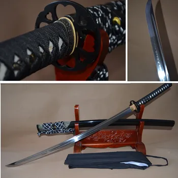 Japanese Samurai Sword KATANA Full Tang 1095 High Carbon Steel Clay Tempered Blade Sharp Can Cut Bamboos Genuine Rayskin
Japanese Samurai Sword KATANA Full Tang 1095 High Carbon Steel Clay Tempered Blade Sharp Can Cut Bamboos Genuine Rayskin