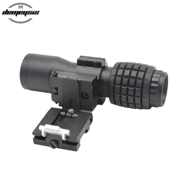 

Military Tactical 4X Magnifier Riflescopes Airsoft Shooting Optics Scope Magnifier Tactical Sight Use with 551 552 553 556 558