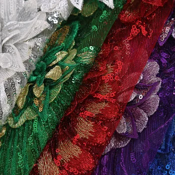 50x25cmThree - dimensional Sequins Embroidery Lace Cloth Fabric Polyester Mesh Clothing Cheongsam Wedding accessories Material
50x25cmThree - dimensional Sequins Embroidery Lace Cloth Fabric Polyester Mesh Clothing Cheongsam Wedding accessories Material