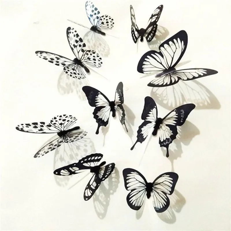 36pcs Set 3D Sticking Wall Butterfly Black White Hollow Cut Home Wall Decoration Butterfly Stickers Self Adhesive drop ship
36pcs Set 3D Sticking Wall Butterfly Black White Hollow Cut Home Wall Decoration Butterfly Stickers Self Adhesive drop ship