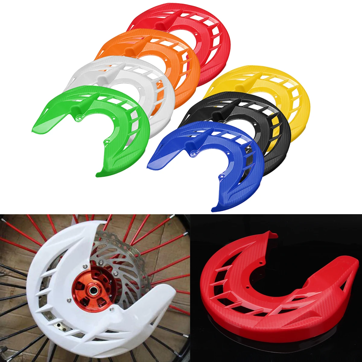 For KTM for Honda for YAMAHA Universal Motorcycle Front Brake Disc Rotor Guard Cover Protector Motocross 
For KTM for Honda for YAMAHA Universal Motorcycle Front Brake Disc Rotor Guard Cover Protector Motocross