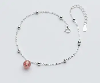 1pc 100% Real. 925 Sterling Silver Fine Jewelry Strawberry Stone &Round Beads Anklet Bracelet GTLS591
1pc 100% Real. 925 Sterling Silver Fine Jewelry Strawberry Stone &Round Beads Anklet Bracelet GTLS591