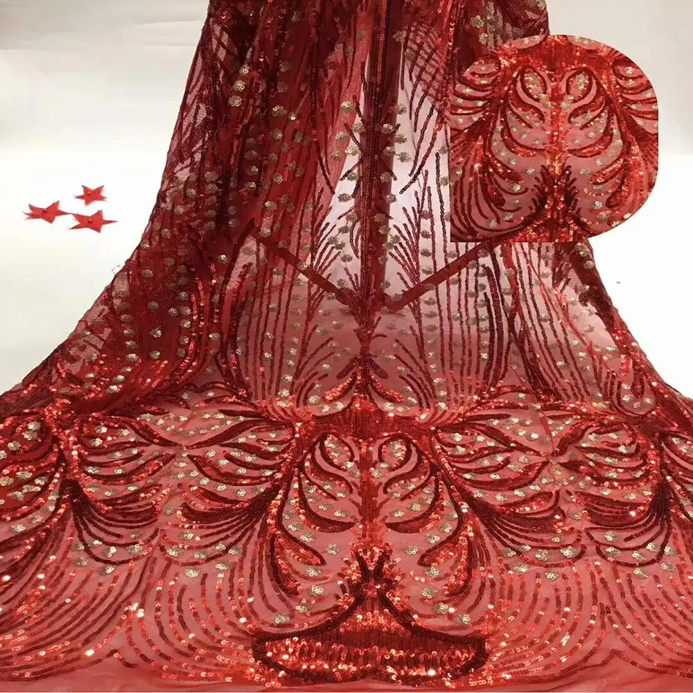 Latest Nigerian Tulle lace fabric With Sequins Embroidery High Quality African French Mesh Lace Fabric 5Yard/Lot For Women A2297
Latest Nigerian Tulle lace fabric With Sequins Embroidery High Quality African French Mesh Lace Fabric 5Yard/Lot For Women A2297