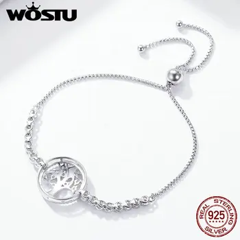 WOSTU Authentic 100% 925 Sterling Silver Tree of Life Tennis Bracelet Women Adjustable Link Chain Bracelet Silver Jewelry DXB035
WOSTU Authentic 100% 925 Sterling Silver Tree of Life Tennis Bracelet Women Adjustable Link Chain Bracelet Silver Jewelry DXB035