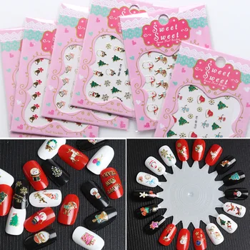 12pcs Nail Art Christmas Fashion Designs Nail Art Snowman Christmas Style Full Tips Nail Art Water Transfer Sticker Styling Too
12pcs Nail Art Christmas Fashion Designs Nail Art Snowman Christmas Style Full Tips Nail Art Water Transfer Sticker Styling Too