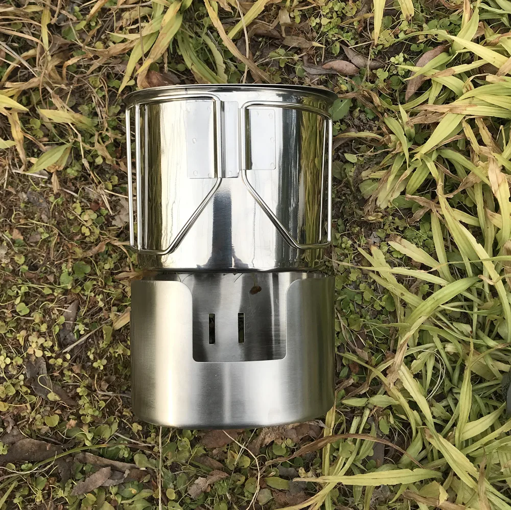 Camping Cooking Metal Lid GI Style Stainless Steel Canteen Cup LID LID ONLY