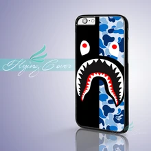 Coque Bape Shark Camo Pattern Phone Cases for iPhone 7 6S 6 5S SE 5C 5 4S 4 7 Plus Case for iPod Touch 6 for iPod Touch 5 Cover.