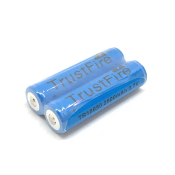 2pcs/lot TrustFire TR18650 3.7V 2500mAh Rechargeable Battery Lithium Batteries with PCB Protection Power Source For LED Flashlig
2pcs/lot TrustFire TR18650 3.7V 2500mAh Rechargeable Battery Lithium Batteries with PCB Protection Power Source For LED Flashlig