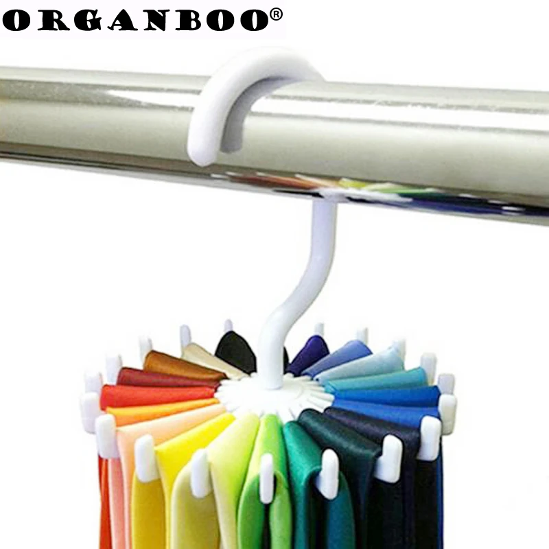 360 Degree Tie Hanger Holds 20 Neck Ties Tie Organizer White Storage Holders Rotating Tie Rack Adjustable
360 Degree Tie Hanger Holds 20 Neck Ties Tie Organizer White Storage Holders Rotating Tie Rack Adjustable