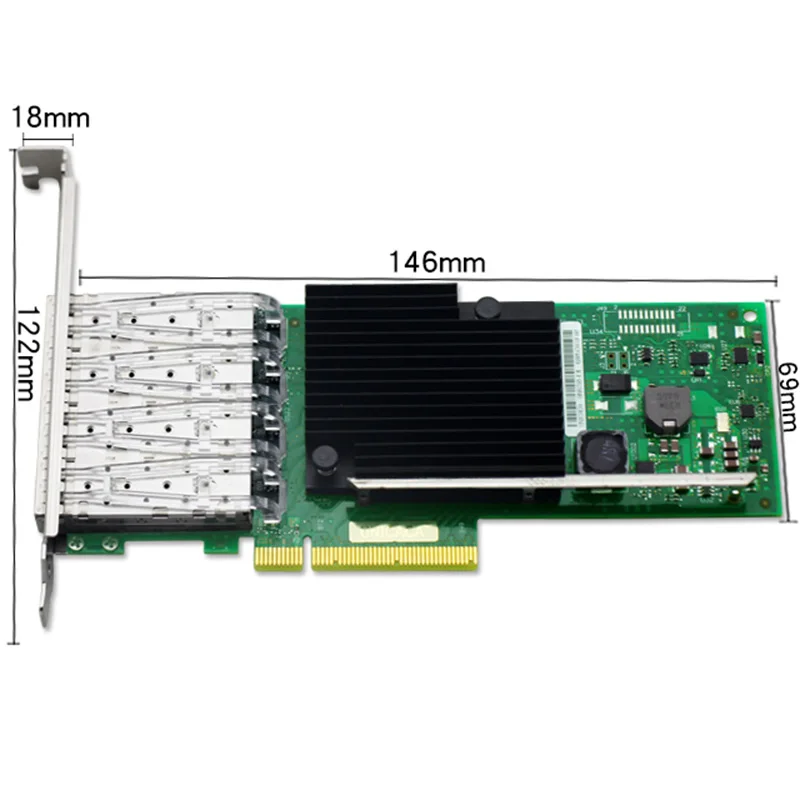 UNICACA AN8710-F4 Network adapter Chipset Intel XL710BM1 Ethernet Converged X710-DA4
UNICACA AN8710-F4 Network adapter Chipset Intel XL710BM1 Ethernet Converged X710-DA4