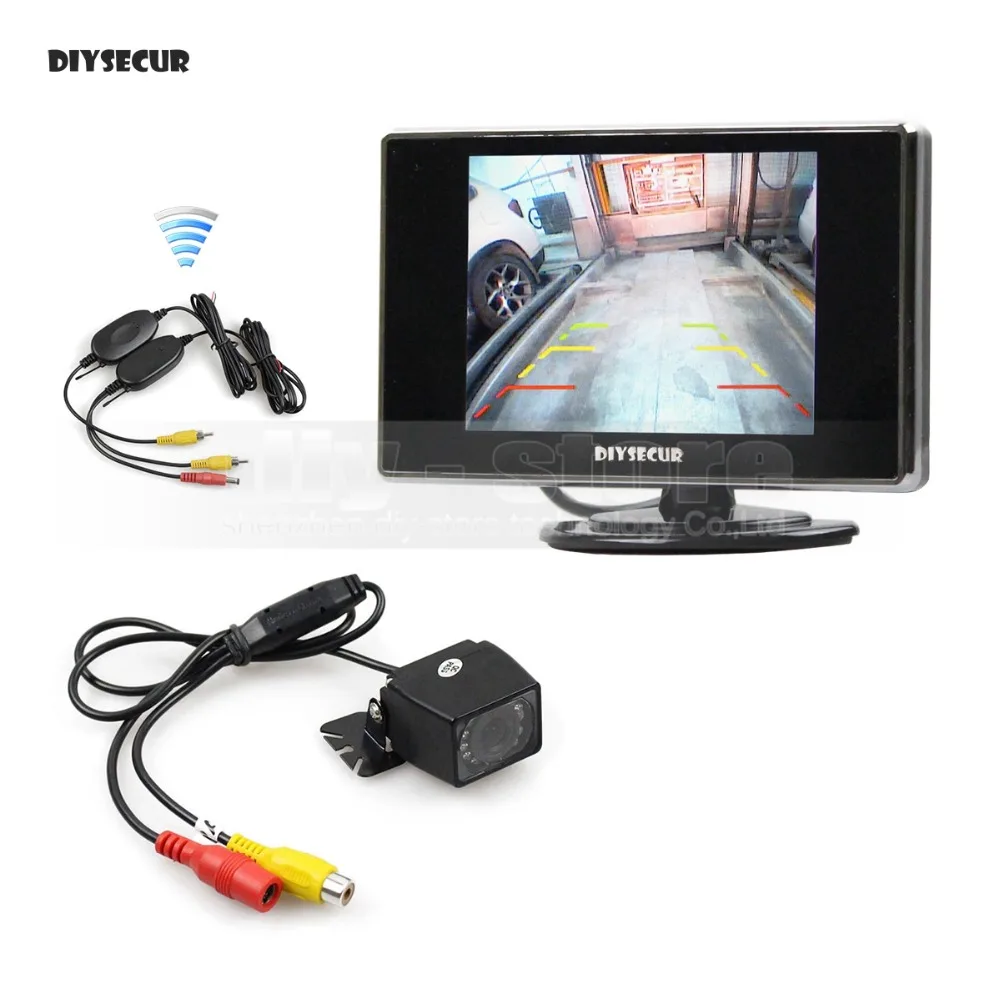 DIYSECUR Wireless 3.5 inch TFT LCD Car Monitor Rear View Car Camera Reversing Parking Assistance System
DIYSECUR Wireless 3.5 inch TFT LCD Car Monitor Rear View Car Camera Reversing Parking Assistance System
