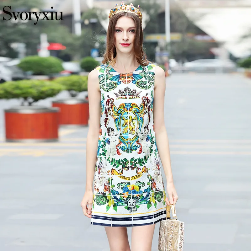 Svoryxiu 2019 Runway Brand Summer Tank Dress Women's luxurious Crystal Diamonds Angel Fruit Print Vintage Party A Line Dress
Svoryxiu 2019 Runway Brand Summer Tank Dress Women's luxurious Crystal Diamonds Angel Fruit Print Vintage Party A Line Dress