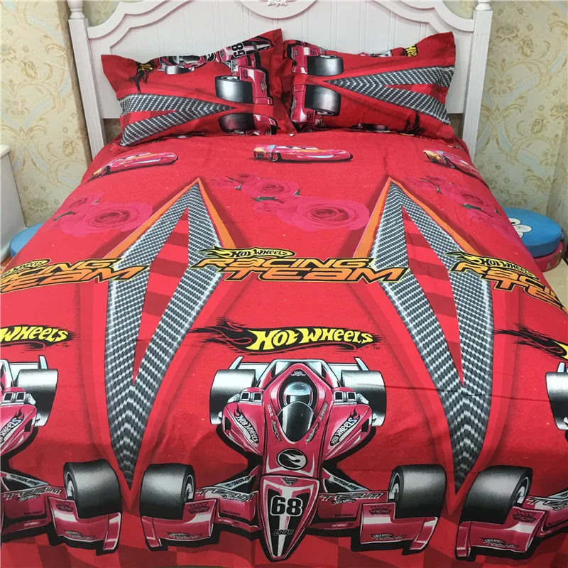 4pcs Red Bed Cloth Set Racing Car Printing Bed Linen Set Comforter Duvet Cover Set Bedclothes Bedding Set King for Boy's Gift
4pcs Red Bed Cloth Set Racing Car Printing Bed Linen Set Comforter Duvet Cover Set Bedclothes Bedding Set King for Boy's Gift
