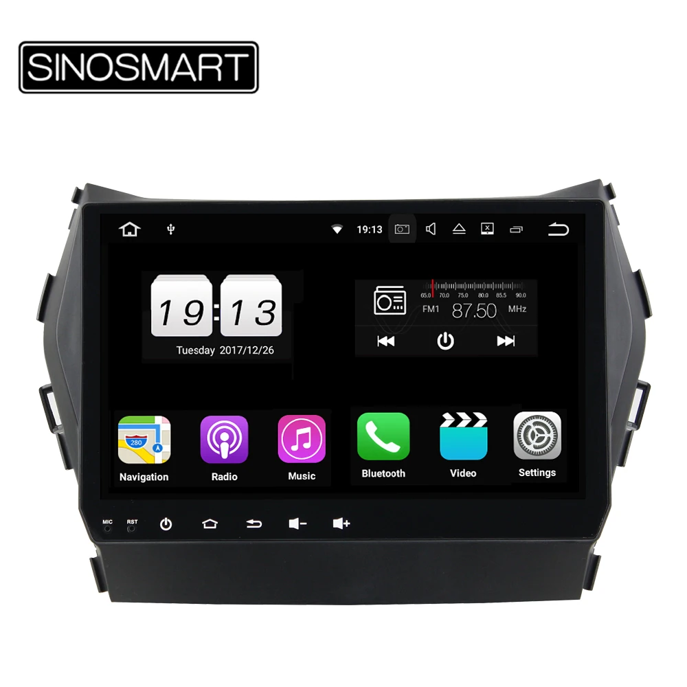 SINOSMART Android 9.0 4G RAM 8 core CPU Car DVD GPS Navigation for Hyundai IX45/Santa Fe 2013-2014 Canbus Optional
SINOSMART Android 9.0 4G RAM 8 core CPU Car DVD GPS Navigation for Hyundai IX45/Santa Fe 2013-2014 Canbus Optional