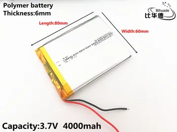 1pcs/lot 3.7V,4000mAH,606080 Polymer lithium ion / Li-ion battery for TOY,POWER BANK,GPS,mp3,mp4
1pcs/lot 3.7V,4000mAH,606080 Polymer lithium ion / Li-ion battery for TOY,POWER BANK,GPS,mp3,mp4