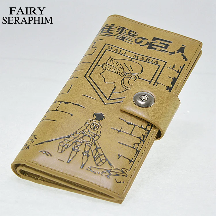 FAIRY SERAPHIM PU material Shingeki no Kyojin Attack on Titan Wallet cartoon wings Leather Anime Card Holder Purse
FAIRY SERAPHIM PU material Shingeki no Kyojin Attack on Titan Wallet cartoon wings Leather Anime Card Holder Purse