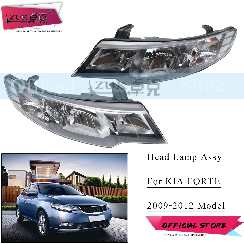 ZUK Left Right Front Headlight Headlamp Head Light Lamp Day Time Running Light For KIA FORTE 2009 2010 2011 2012 Halogen
ZUK Left Right Front Headlight Headlamp Head Light Lamp Day Time Running Light For KIA FORTE 2009 2010 2011 2012 Halogen