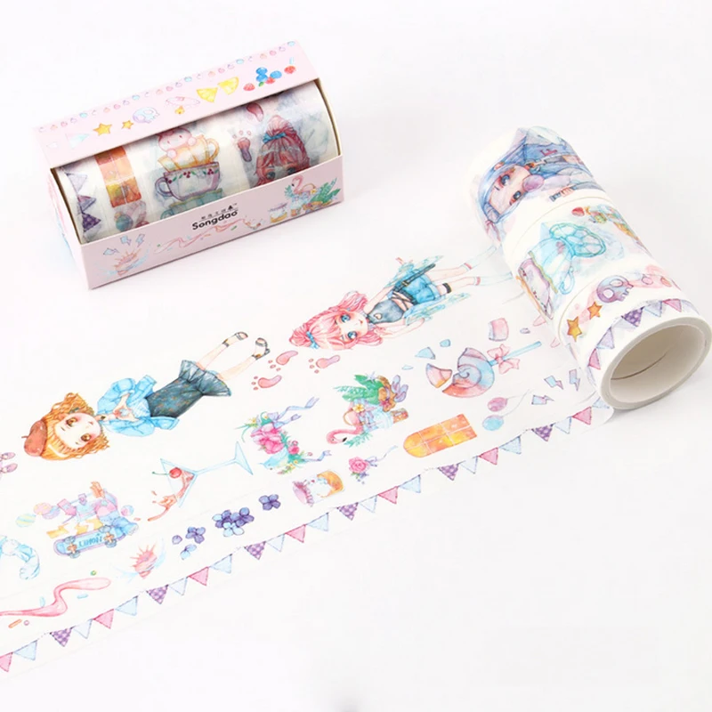 4 Pcs/Lot Summer Bunting Sweet girl washi tape DIY decoration scrapbooking planner masking tape adhesive tape kawaii
4 Pcs/Lot Summer Bunting Sweet girl washi tape DIY decoration scrapbooking planner masking tape adhesive tape kawaii