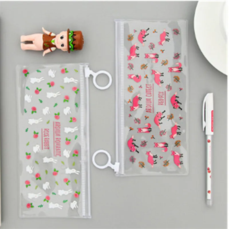 Cartoon small Flowers Animals PVC Waterproof Pencil Cases Stationery Storage Office School Supplies Pencil Bags for Girls
Cartoon small Flowers Animals PVC Waterproof Pencil Cases Stationery Storage Office School Supplies Pencil Bags for Girls