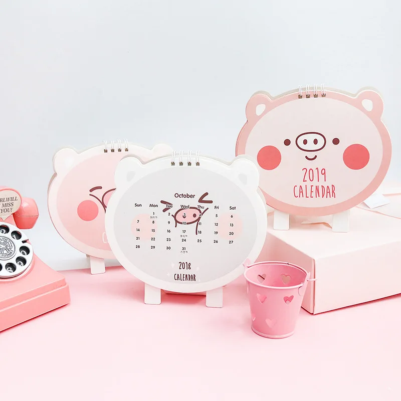 Coloffice 2019 New Year Cute Cartoon Pig Series Mini Coil Table Calendars Desk Calendar Stationery Office School Supplies 1PC
Coloffice 2019 New Year Cute Cartoon Pig Series Mini Coil Table Calendars Desk Calendar Stationery Office School Supplies 1PC