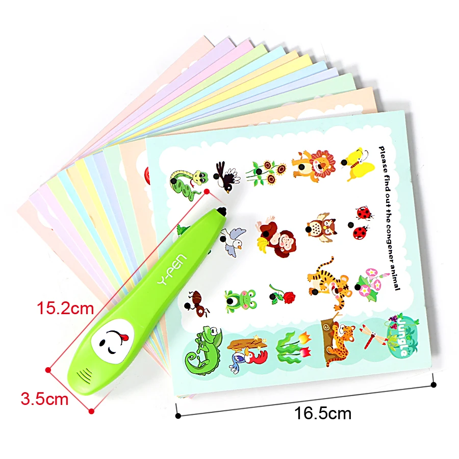 Smart logic Pen electronic reading pen with 12pcs learning cards,120 knowledge points for children,choose game parent-child toy
Smart logic Pen electronic reading pen with 12pcs learning cards,120 knowledge points for children,choose game parent-child toy