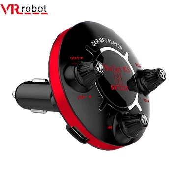VR robot Bluetooth FM Transmitter Modulator Wireless Handsfree Car Kit TF USB Aux Audio MP3 Player with 2-Port USB Charger
VR robot Bluetooth FM Transmitter Modulator Wireless Handsfree Car Kit TF USB Aux Audio MP3 Player with 2-Port USB Charger