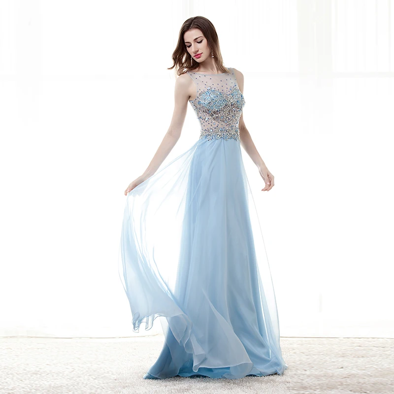 2019 Ice Blue Sexy Prom Dresses Long Graduation Dress Party Sheer Back See Through High Beaded Great Gatsby Vestido De Gala Hot
2019 Ice Blue Sexy Prom Dresses Long Graduation Dress Party Sheer Back See Through High Beaded Great Gatsby Vestido De Gala Hot